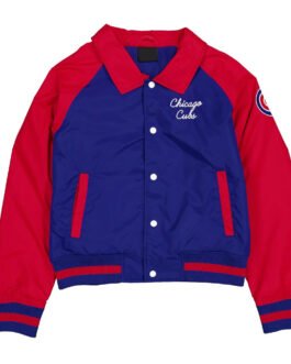 Chicago Cubs Royal and Red Throwback Jacket