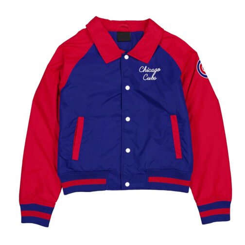 Chicago Cubs Royal and Red Throwback Jacket