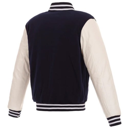 Varsity Chicago Cubs Navy and White Jacket - Image 2