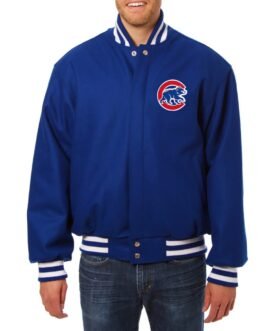 Chicago Cubs Royal Varsity Wool Jacket