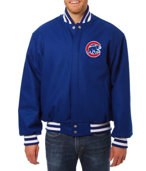 Chicago Cubs Royal Varsity Wool Jacket