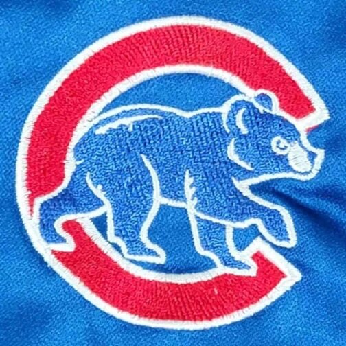 Chicago Cubs Youth Royal Satin Jacket - Image 3