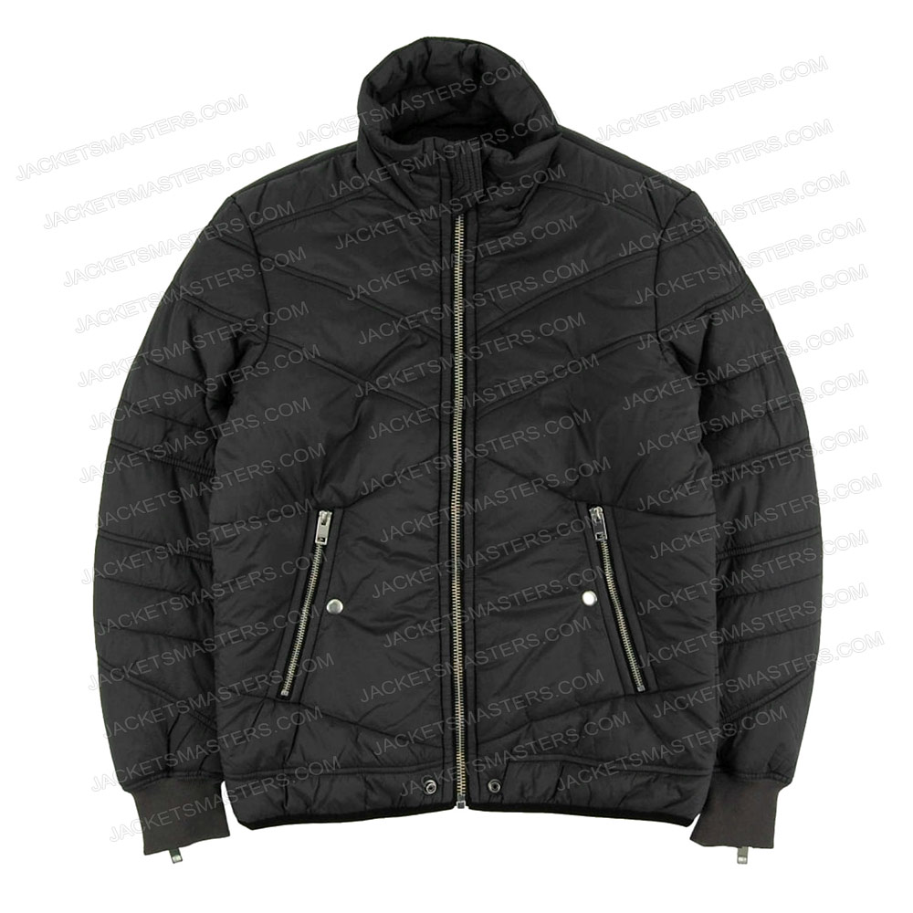 Chicago Fire Taylor Kinney Black Puffer Jacket - Image 4
