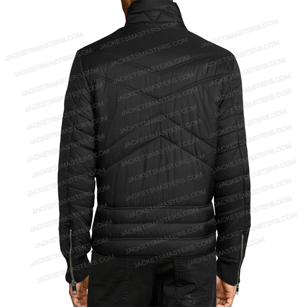Chicago Fire Taylor Kinney Black Puffer Jacket - Image 3