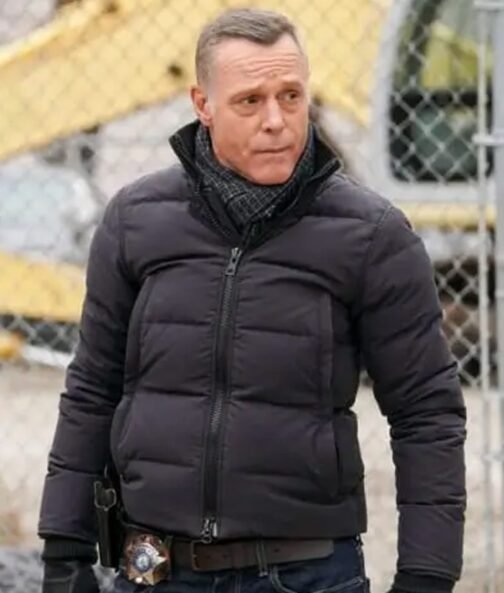 Chicago PD Jason Beghe Blue Puffer Jacket - Image 7