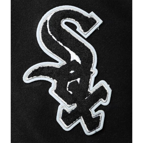 Chicago White Sox Letterman White/Black Jacket - Image 9