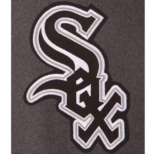 Letterman Chicago White Sox Wool/Leather Back Jacket - Image 5