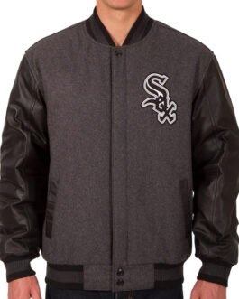 Letterman Chicago White Sox Wool/Leather Back Jacket