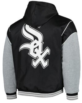 Chicago White Sox Black and Gray Hoodie Jacket