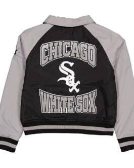 Chicago White Sox Black and Gray Throwback Jacket