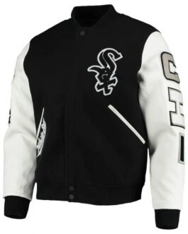 Chicago White Sox Letterman White/Black Jacket