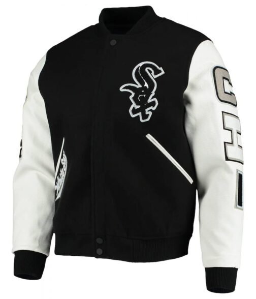 Chicago White Sox Letterman White/Black Jacket