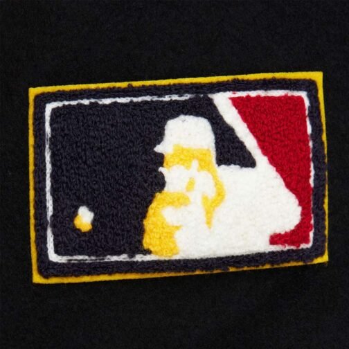 Chicago White Sox Black Out Vintage Logo Varsity Jacket - Image 7