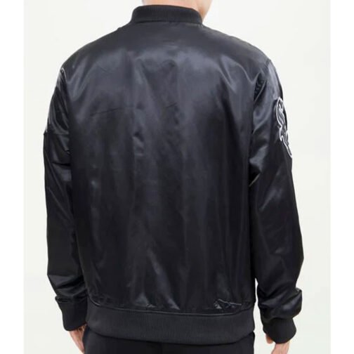 Chicago White Sox Wordmark Bomber Satin Jacket - Image 3