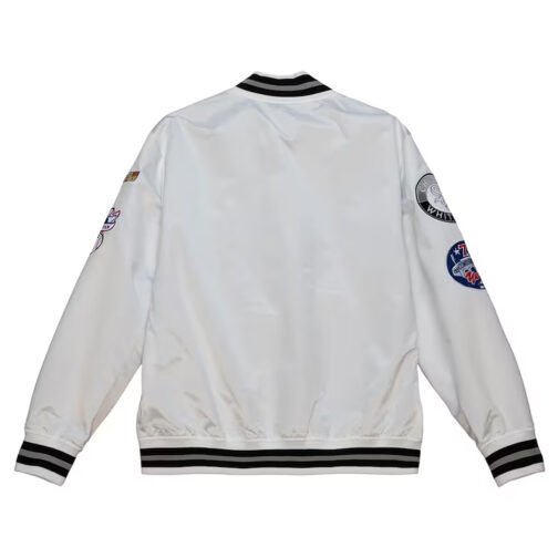 Chicago White Sox City Collection White Varsity Satin Jacket - Image 2