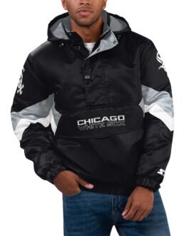 Force Play II Chicago White Sox Hoodie Half-Zip Jacket