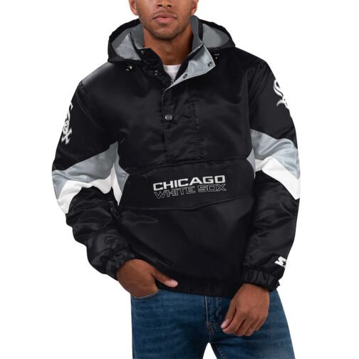 Force Play II Chicago White Sox Hoodie Half-Zip Jacket