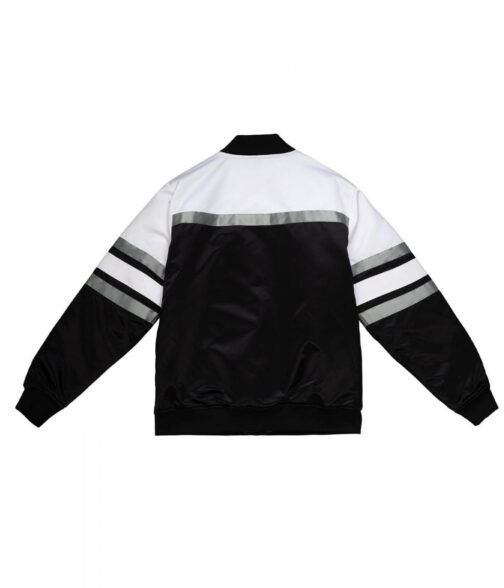 Black and White Chicago White Sox Satin Heavyweight Jacket - Image 2