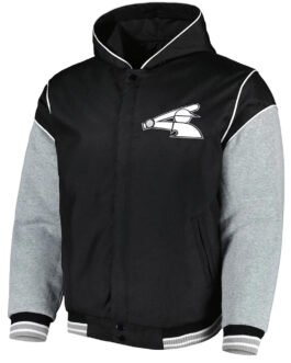 Chicago White Sox Black and Gray Hoodie Jacket