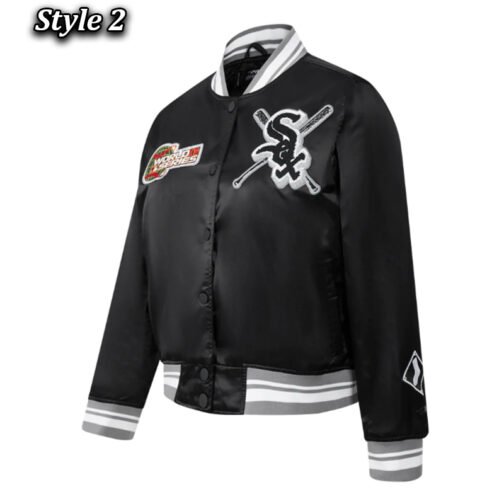 Chicago White Sox Mashup Classic Rib Satin Jacket - Image 6