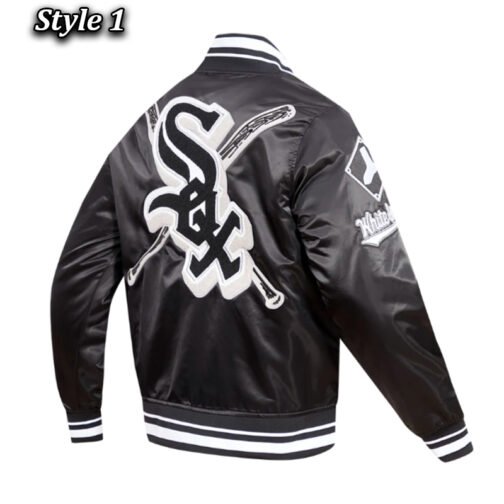 Chicago White Sox Mashup Classic Rib Satin Jacket - Image 7