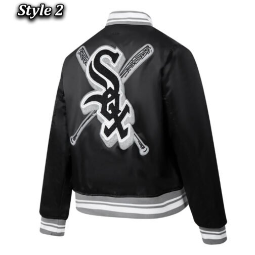 Chicago White Sox Mashup Classic Rib Satin Jacket - Image 8