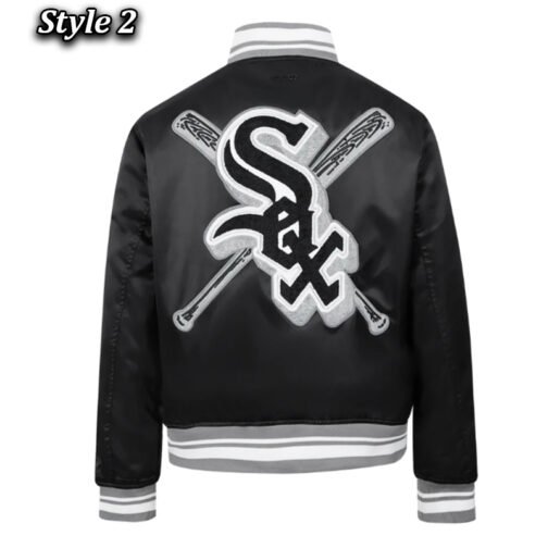 Chicago White Sox Mashup Classic Rib Satin Jacket - Image 4