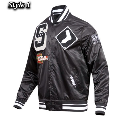 Chicago White Sox Mashup Classic Rib Satin Jacket - Image 5