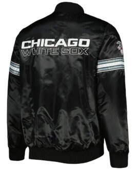 Chicago White Sox Pick & Roll Black Satin Jacket