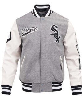 Script Tail Chicago White Sox Classic Rib Varsity Jacket