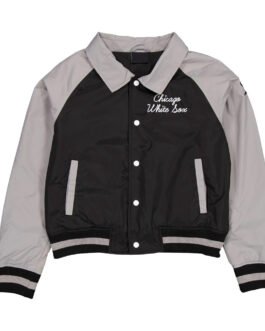 Chicago White Sox Black and Gray Throwback Jacket