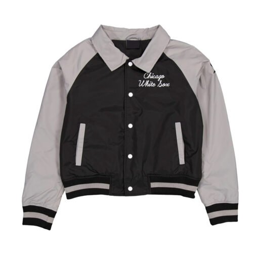 Chicago White Sox Black and Gray Throwback Jacket