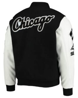 Chicago White Sox Letterman White/Black Jacket