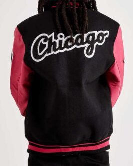 Chicago White Sox Varsity Pink and Black Jacket
