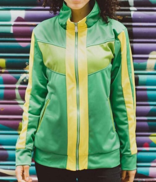 Chie Satonaka Persona 4 Golden Green Leather Jacket