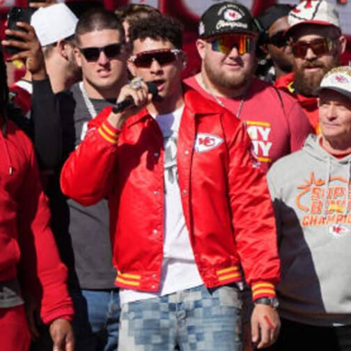 Patrick Mahomes Super Bowl LVIII Kansas City Chiefs Jacket - Image 7