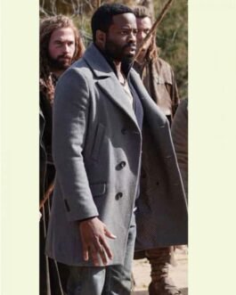 Chike Okonkwo La Brea Wool Grey Peacoat