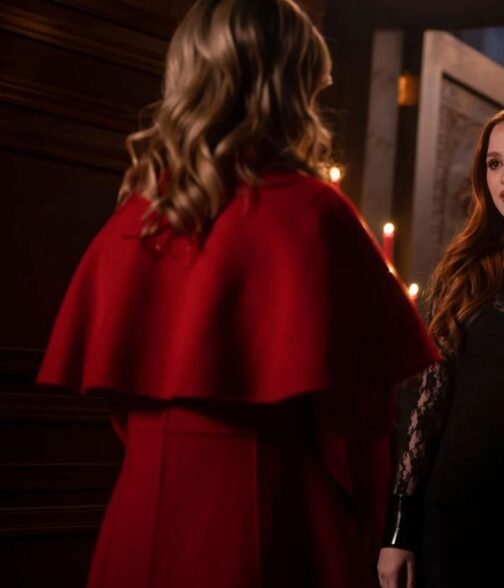 Chilling Adventures of Sabrina Season 06 Kiernan Shipka Red Coat - Image 4