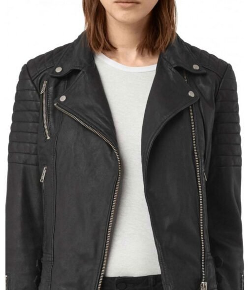 Agents of Shield Chloe Bennet Biker Leather Jacket - Image 4
