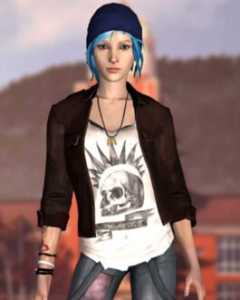 Chloe Price Cropped Brown Leather Jacket