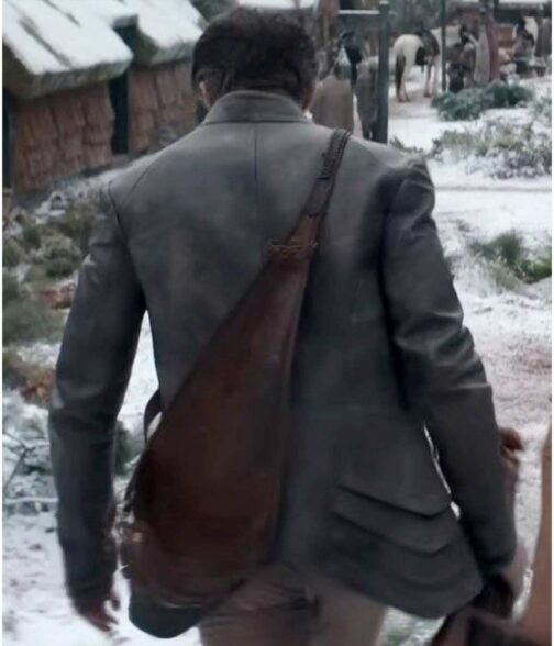 Chris Pine Dungeons & Dragons Honor Among Thieves Gray Leather Jacket - Image 12