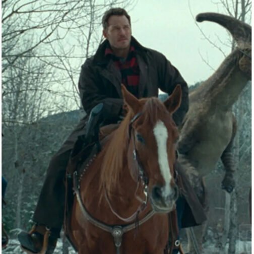 Chris Pratt Jurassic World Dominion Cotton Brown Coat - Image 11