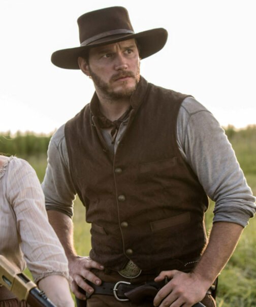 Chris Pratt The Magnificent Seven Suede Vest - Image 2