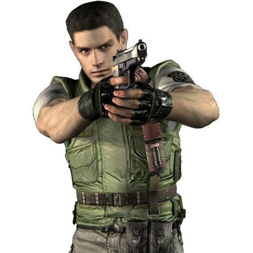 Resident Evil Chris Redfield Stars Green Vest - Image 2