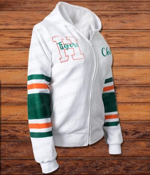 Grace Van Dien Stranger Things S04 White Hoodie - Image 4