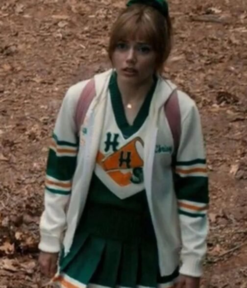 Grace Van Dien Stranger Things S04 White Hoodie - Image 15