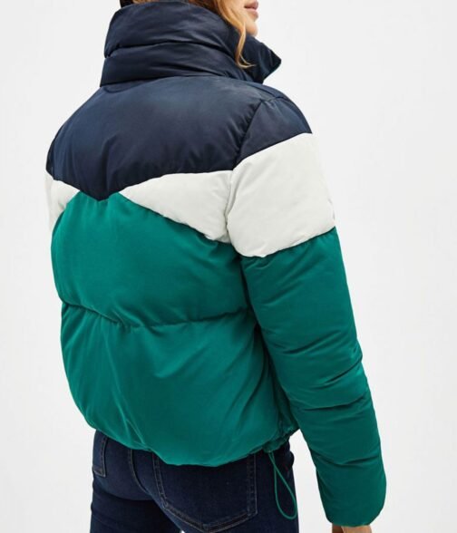 Shirine Boutella Christmas Flow Color Block Puffer Jacket - Image 3