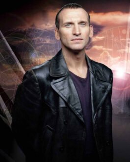 Christopher Eccleston Doctor Who Leather Peacoat