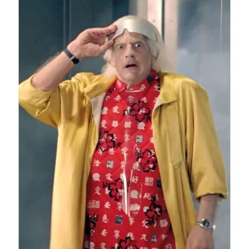 Back to the Future Christopher Lloyd Yellow Coat - Image 9