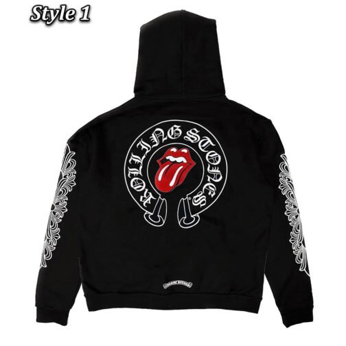 Rolling Stone Chrome Heart Zip-Up Hoodie - Image 4